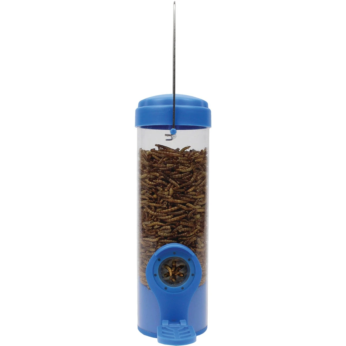 Perky-pet Dried Mealworm Bird Feeder With Clear Reservoir And Hanging Hook