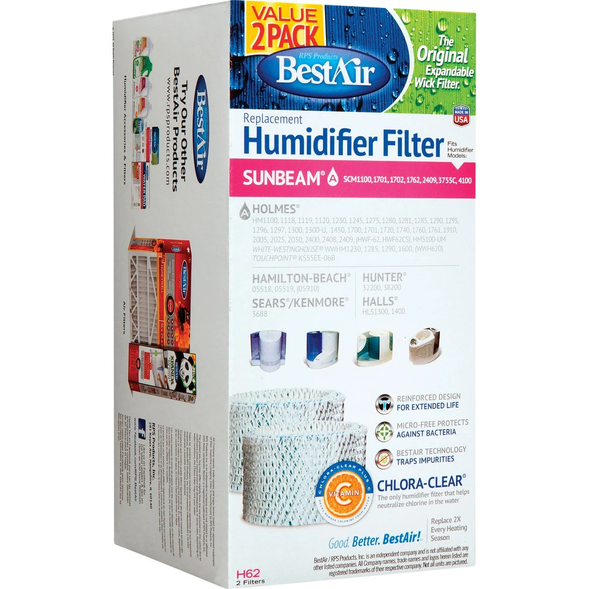 Holmes Wick/Air Filter, 2-Pk.