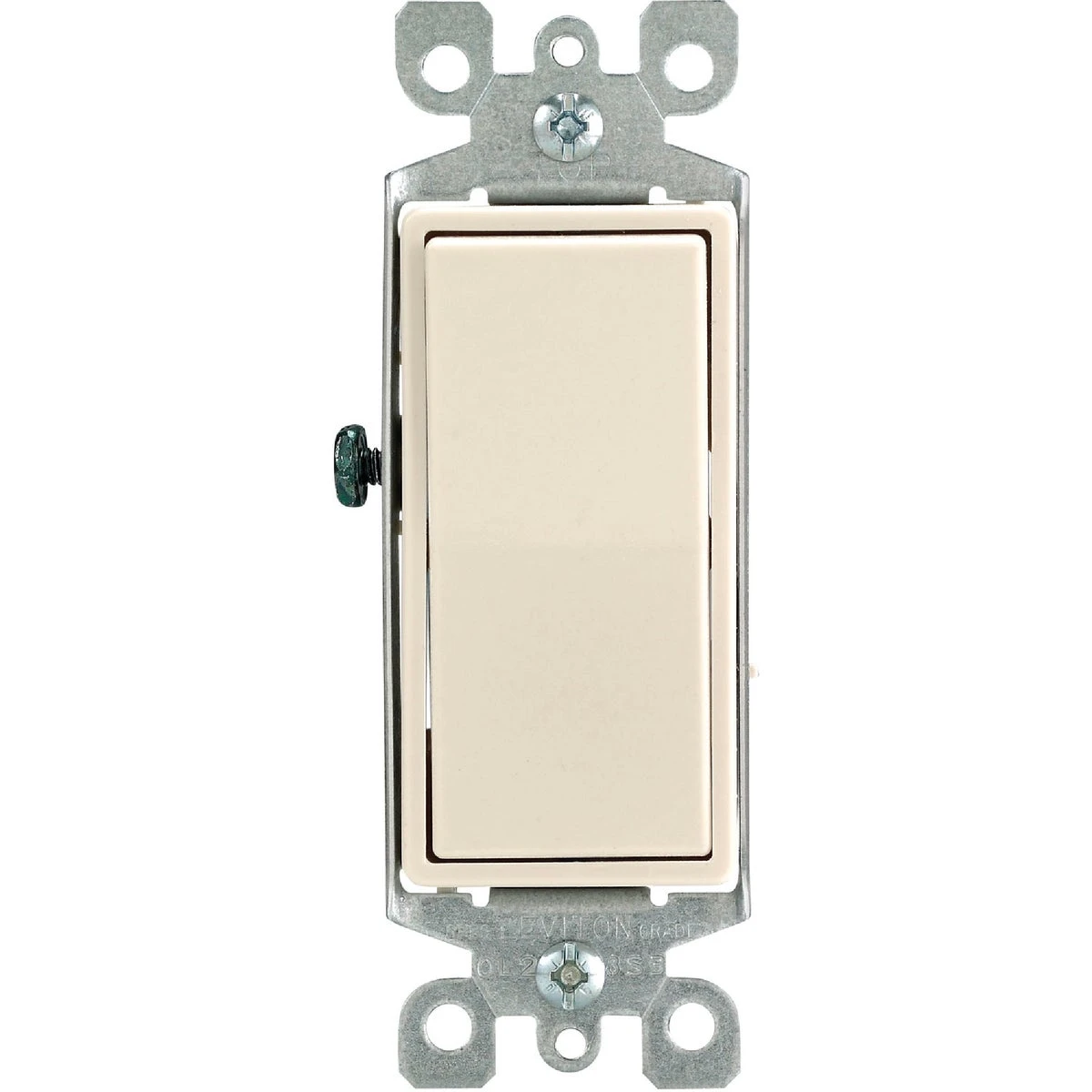 Decora Illuminated Rocker Light Almond 15a Grounded 3-way Switch R18-l5613-2lt