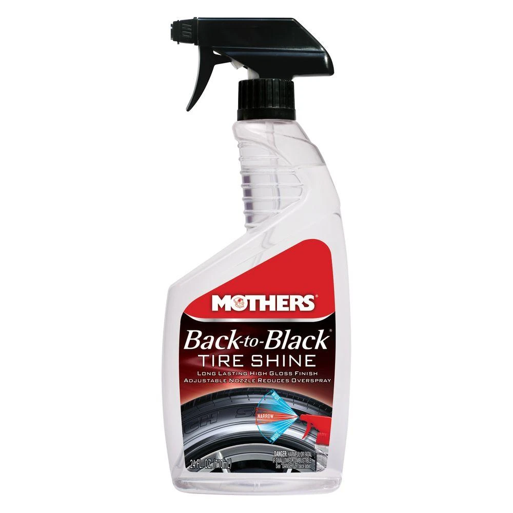 Back To Black Tire Cleaner, 24-ounce - High Gloss Tire Shine