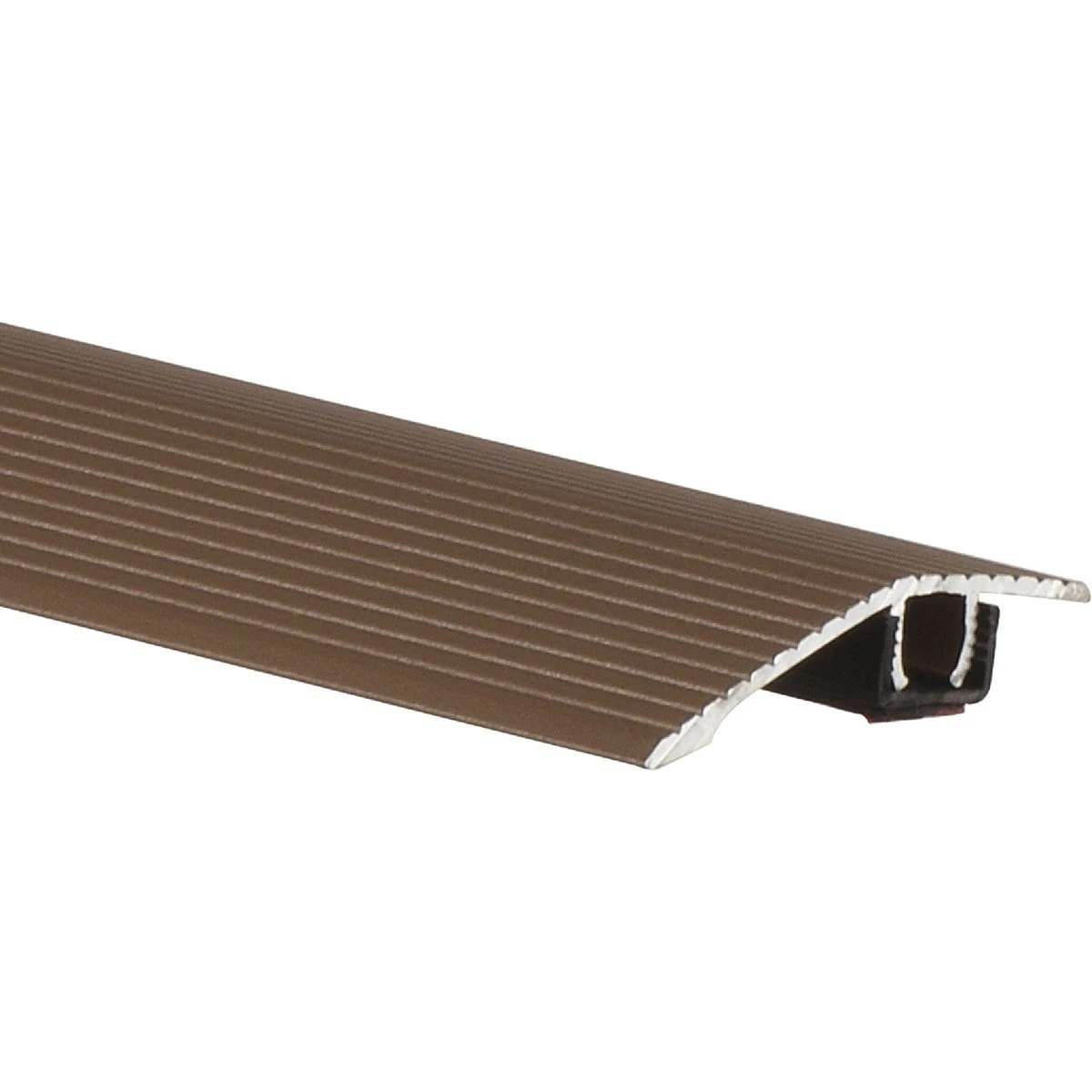Adhesive Carpet Bar with Cocoa Finish, 1 and 13 Sixteenths Inches by 36 Inches