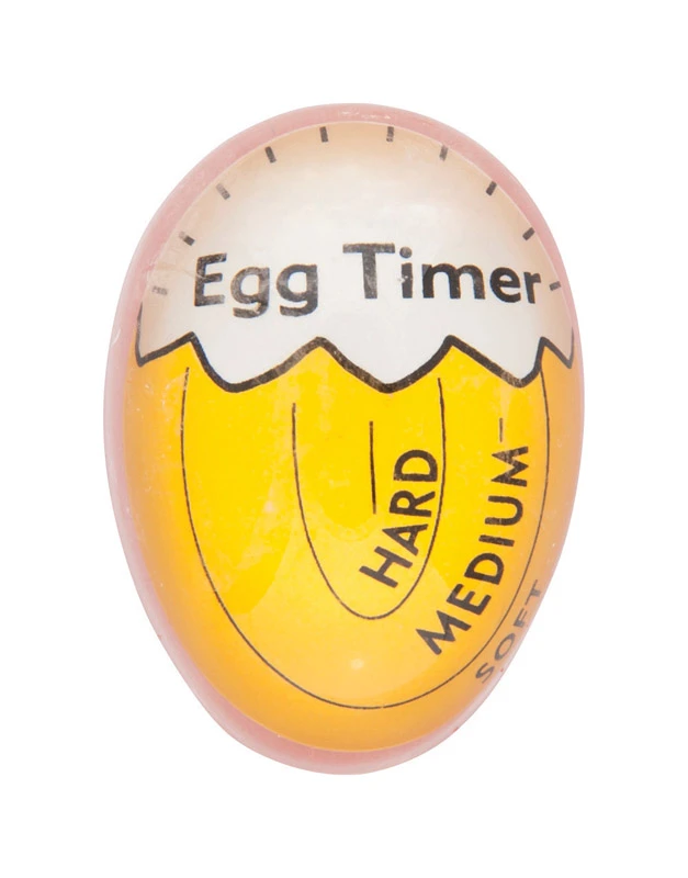 Mechanical Plastic Egg Timer - Thermochromatic Ink - 20 Minute Maximum