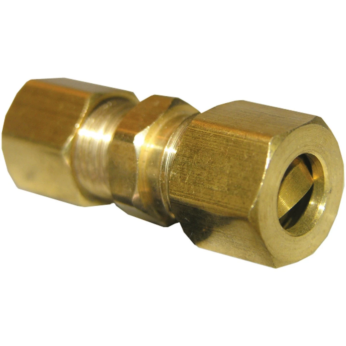 Brass Compression Union Fitting, 1 Quarter Inch Size