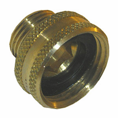 Garden Hose Brass Adapter, 3/4 Inch Female Garden Hose Thread by 1/2 Inch Male Pipe Thread