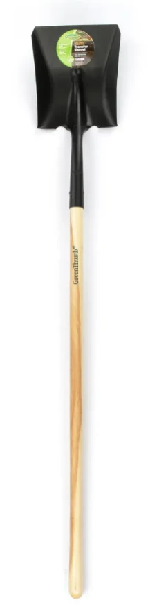 Square-point Dirt Shovel With 44-inch Hardwood Handle And 9.125 X 10.375 Blade