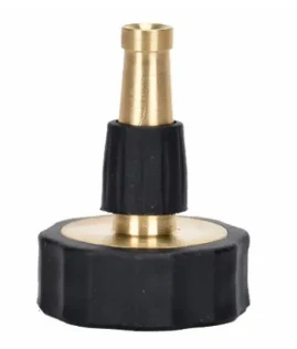 Brass Miniature Twist Nozzle, 2 Inch Length, Durable Metal Construction