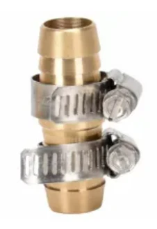 5/8 Inch Brass Hose Mender with Barb Style Connection