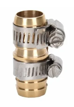 Three Quarter Inch Brass Hose Mender with Barb Style Connection