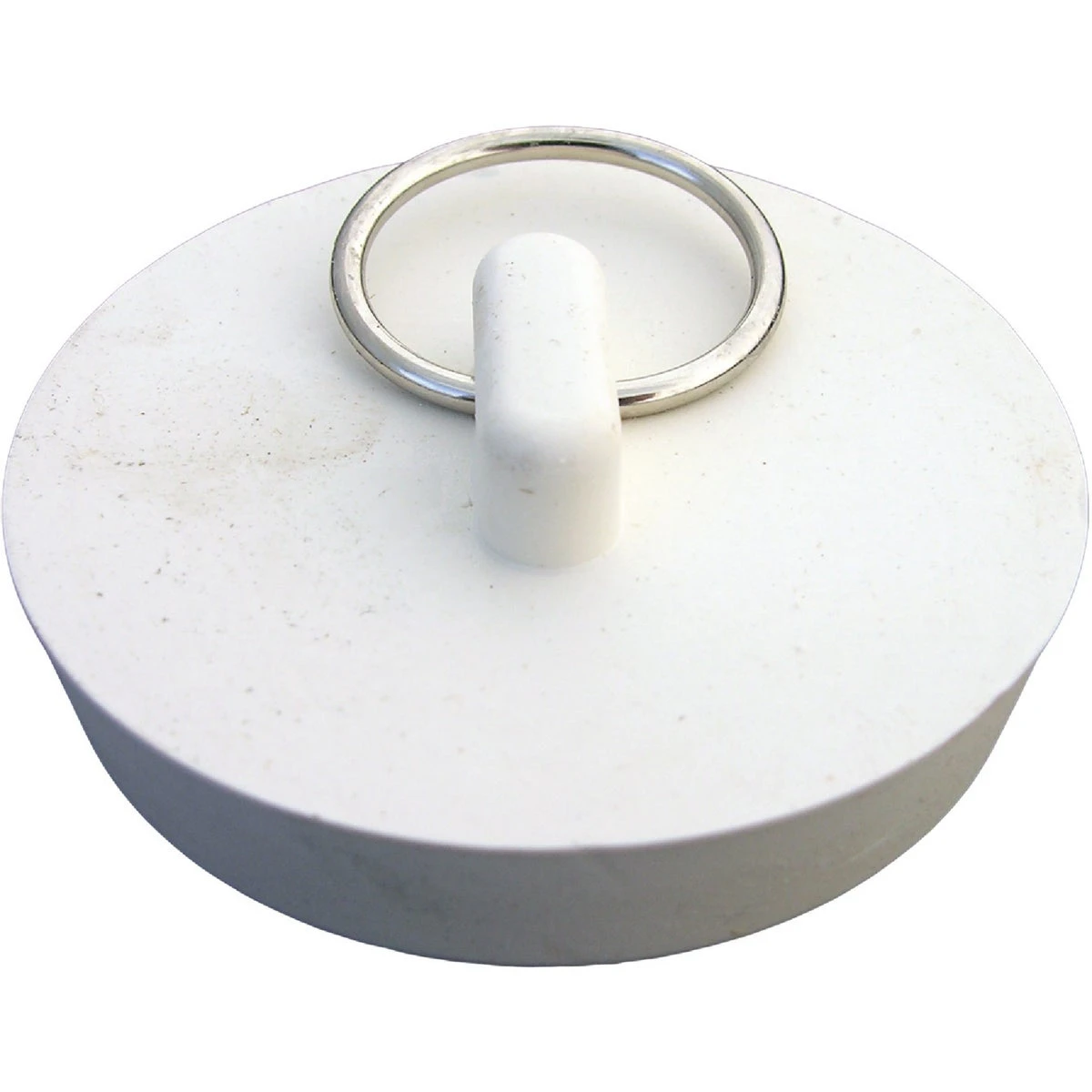 White Hollow Rubber Sink Stopper for 1 and 3 Quarter to 1 and 7 Eighths Inch Drains