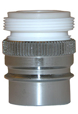 1.8 Gpm Snap Nipple Dishwasher Faucet Aerator, Dual Thread Chrome-plated