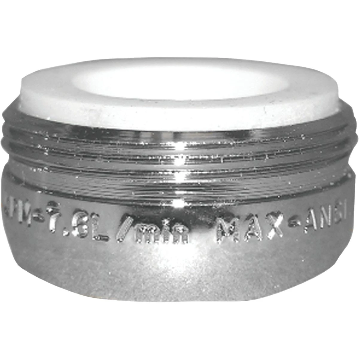 Chrome Faucet Aerator, 1.8 Gallons Per Minute Flow Rate, 15/16 Inch Male Thread by 27 Threads Per Inch