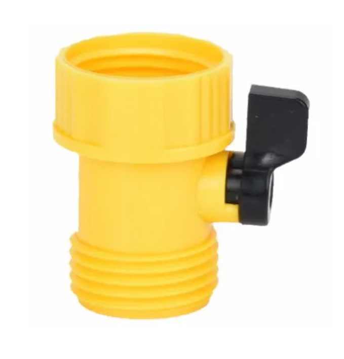 Faucet Connector With Shut Off, Poly