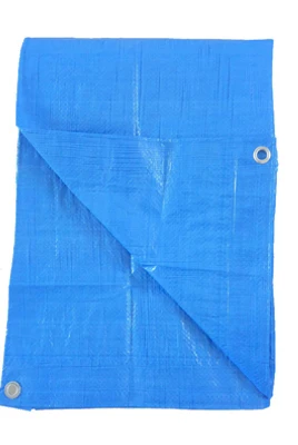 Light Blue Polyethylene Storage Tarp Cover, 6' X 8', Heavy Duty