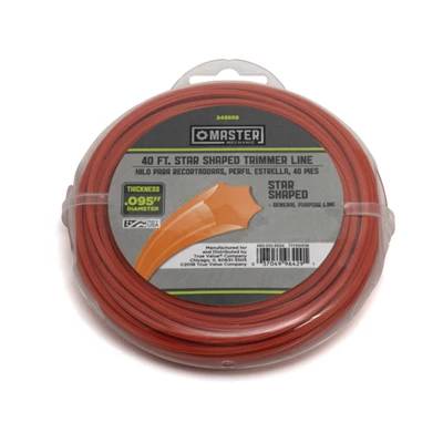 String Grass Trimmer Line, White, .095 In. Dia. X 40 Ft.