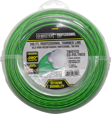 String Grass Trimmer Line, .080 In. Dia. X 140 Ft. Professional Low Noise