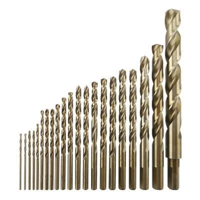 21-piece Cobalt Drill Bit Set With Various Sizes