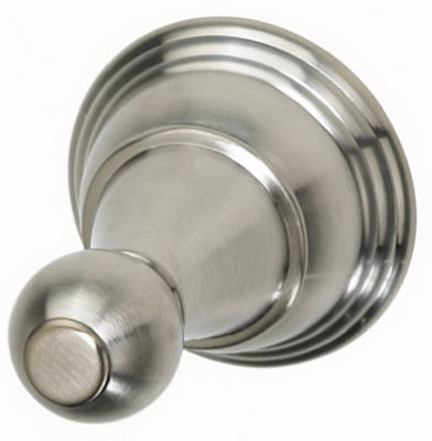 Vintage Robe Hook In Pvd Brushed Nickel - Durable Brass And Zinc Construction