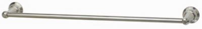 Vintage Towel Bar, Brushed Nickel Finish, 24-inch Length