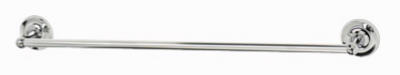 18-inch Chrome Rounded Towel Bar With Brass Base And Zinc Post