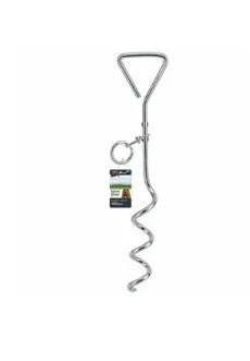 Pet Tie Out Stake Corkscrew Style 8 Millimeter Diameter by 16 Inch Length