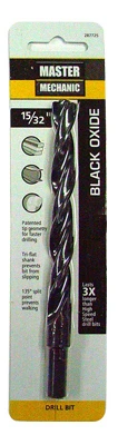 15/32 X 5-3/4-inch High Speed Steel Black Oxide Drill Bit