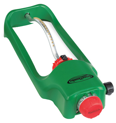 Pro Series Oscillating Sprinkler With Timer, Poly Construction And Brass Swivel