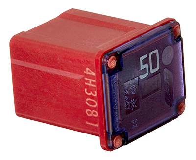 Female Maxi Fuse, Red, 50-amp, Compact High Amp Protection
