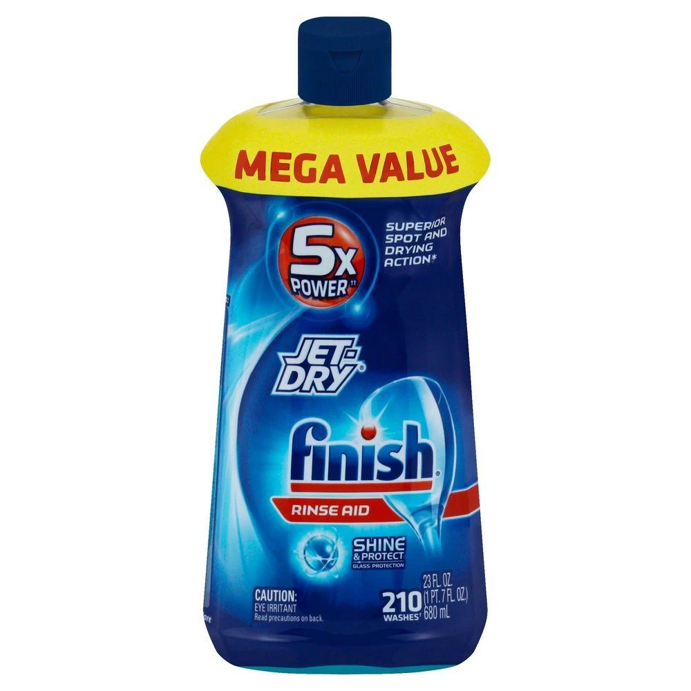Jet-dry Dishwasher Rinse Aid, 23 Oz. With 5x Power Actions