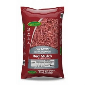 Red Colored Mulch, 2 Cubic Feet With 12 Month Color Guarantee