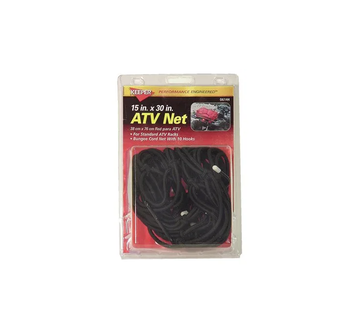 15-inch X 30-inch Atv/motorcycle Cargo Net - Secure Loads Up To 25 Lbs