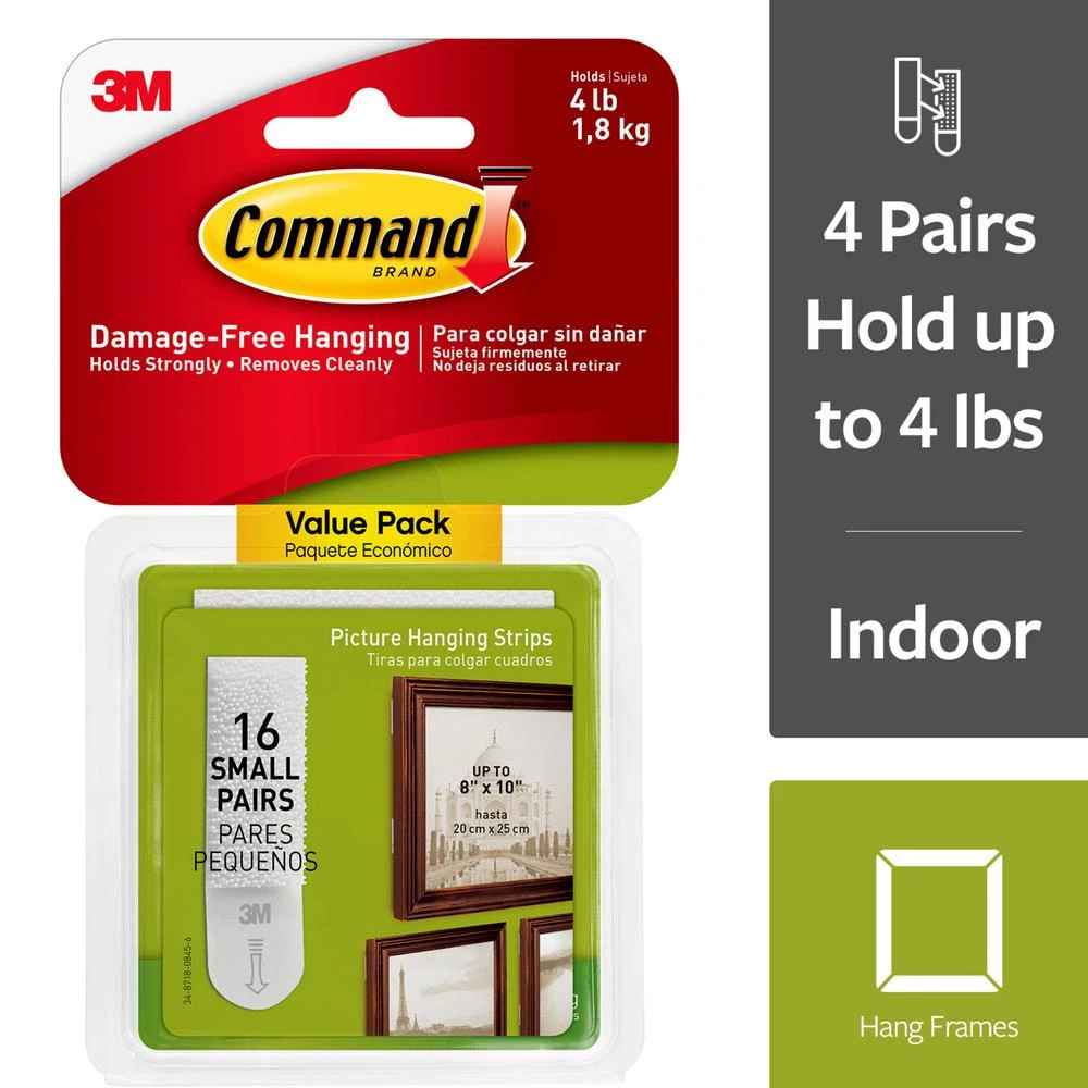 16CT SM PIC HANG STRIPS