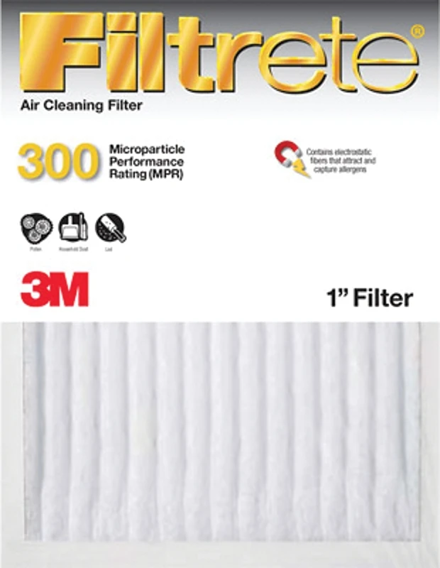 Basic Pleated Air Filter for Dust and Lint Reduction, 16 Inch by 20 Inch by 1 Inch, 3 Month Replacement