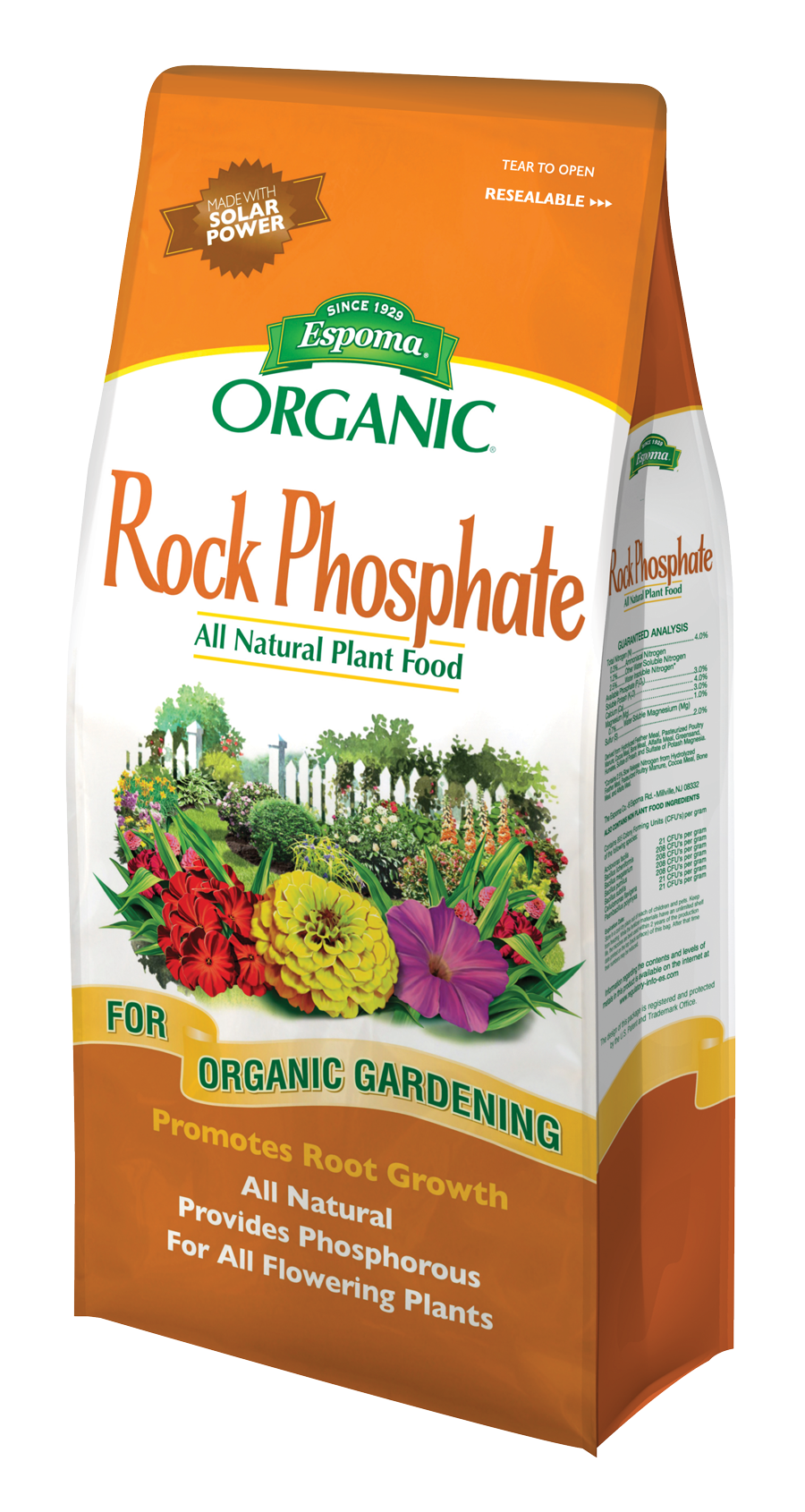 Rock Phosphate Fertilizer, 7.25 Lb. For Organic Gardening
