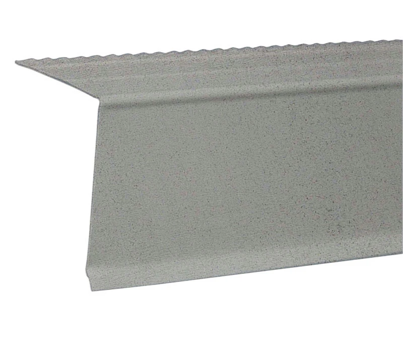 Commercial Grade Galvanized Steel Drip Edge, Mill Finish, 2 Inch by 2 Inch by 10 Foot Length