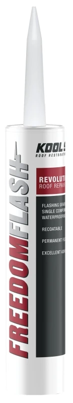 Freedom Flash Roof Repair Sealant, 10.5 Ounce Tube, Waterproof and Weather Resistant