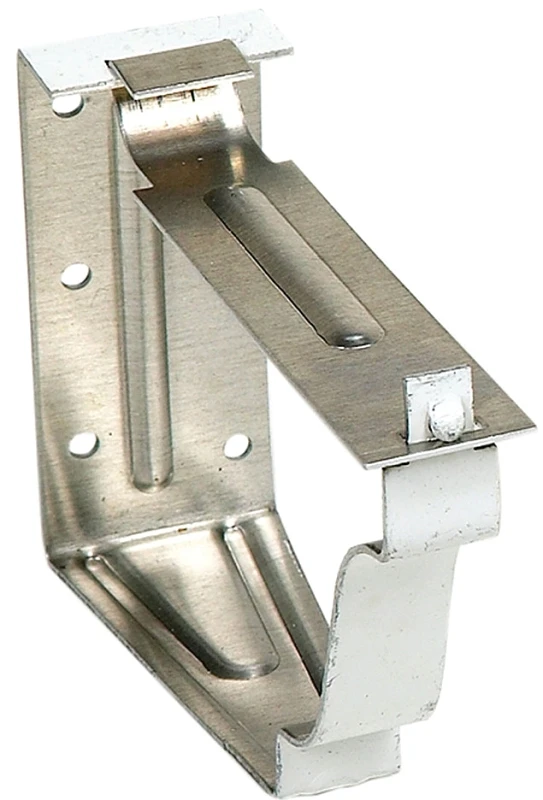 Snap Lok White Aluminum Fascia Bracket, 5 Inch Length, 2 Piece Set