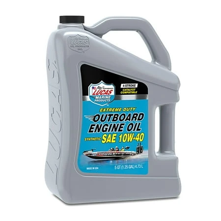 Sae 10w-40 Synthetic 4-stroke Outboard Engine Oil, 5 Quarts