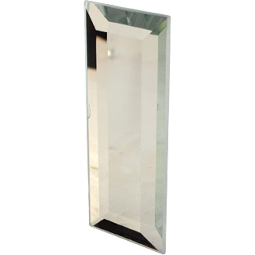 Mirror Finish Sliding Door Pulls, Self Adhesive, 1-1/4 x 3 In., 2-Pk.
