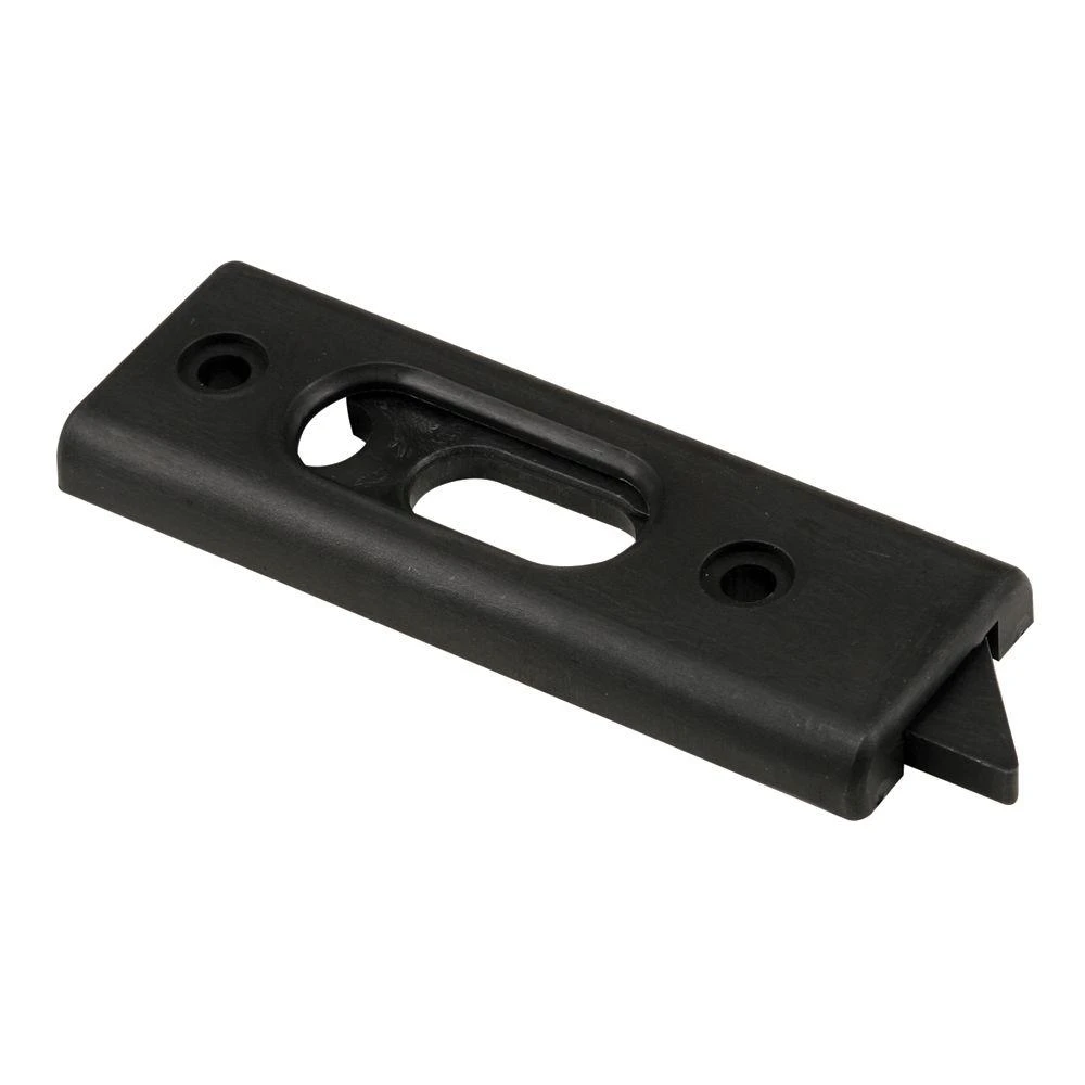 Tilt Latch, Spring-Loaded, Black Plastic, 2-1/16 In. Hole Centers, 2-Pk.