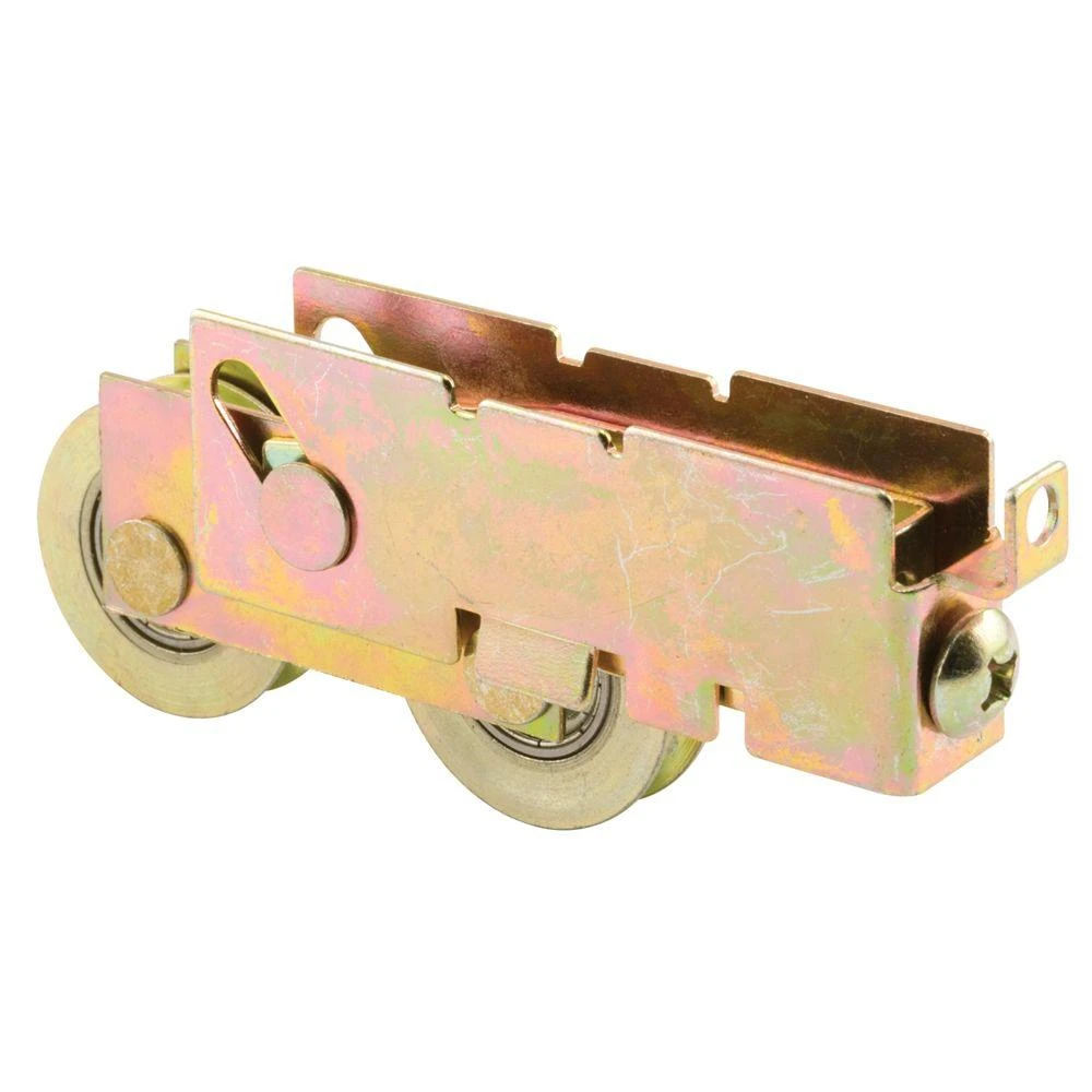 1-1/4 In. Steel Ball Bearing Sliding Door Tandem Roller Assembly With F-tab