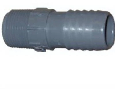 Poly Pipe Reducing Adapter, 1-1/4 Insert X 1 In. Male Iron Pipe