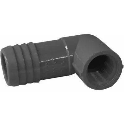 Poly Pipe Insert Reducing Elbow, 1 X 1/2 Inch Fpt
