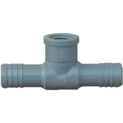 Poly Pipe Insert Tee, 1 X 1 X 1/2 In. Female Pipe Thread