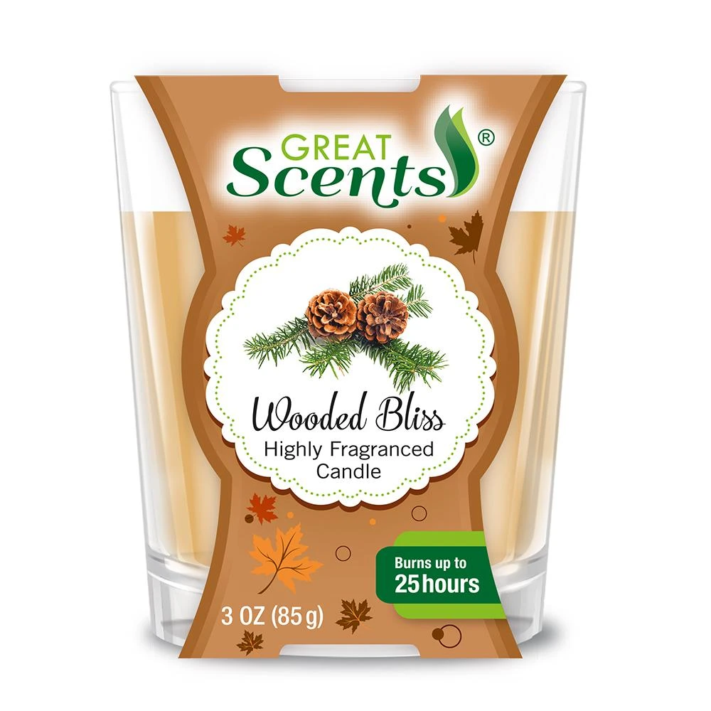Wooded Bliss Scented Candle, 3 Ounce