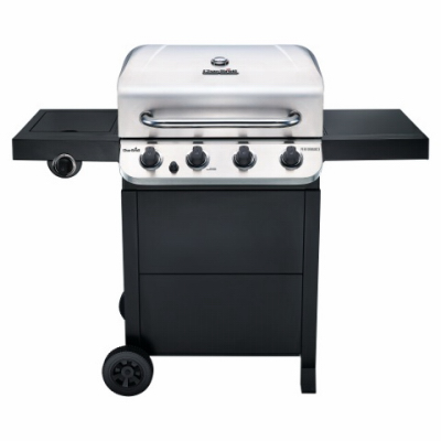 Performance Cart Lp Grill With Side Burner, 4-burner, 36,000 Btu, 475 Sq. In.