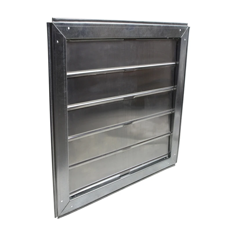 Cool Attic Automatic Gable Shutter 22 In. W X 22 In. H X 3 In. D