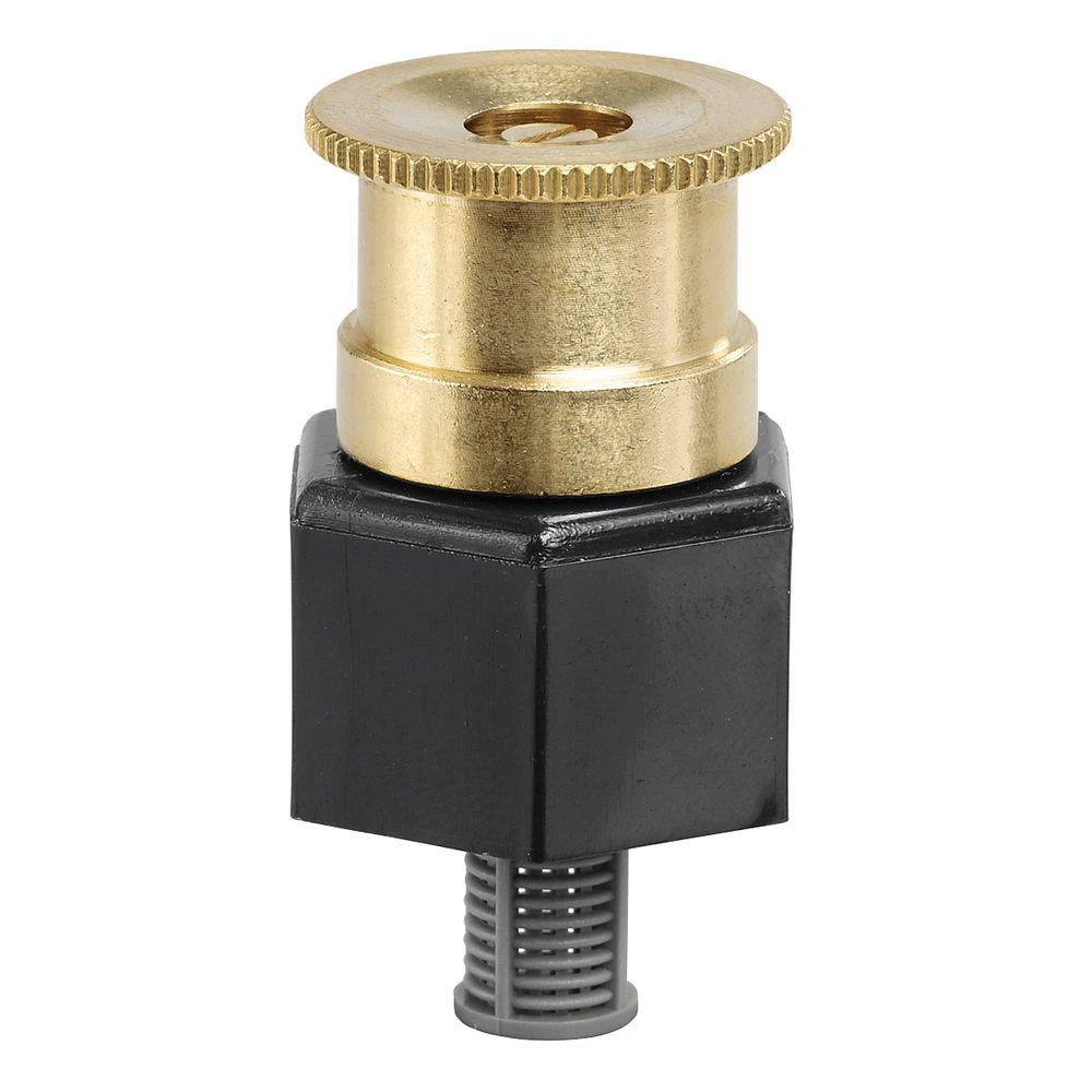 Shrub Sprinkler with 15 Foot Adjustable Brass Nozzle and 1/2 Inch Riser