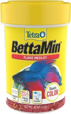 BettaMin Tropical Medley Fish Food, 0.81 Ounce Pack