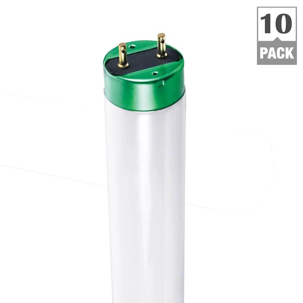 Philips ALTO 32W 48 In. Daylight Deluxe T8 Medium Bi-Pin Fluorescent Tube Light Bulb (10-Pack)