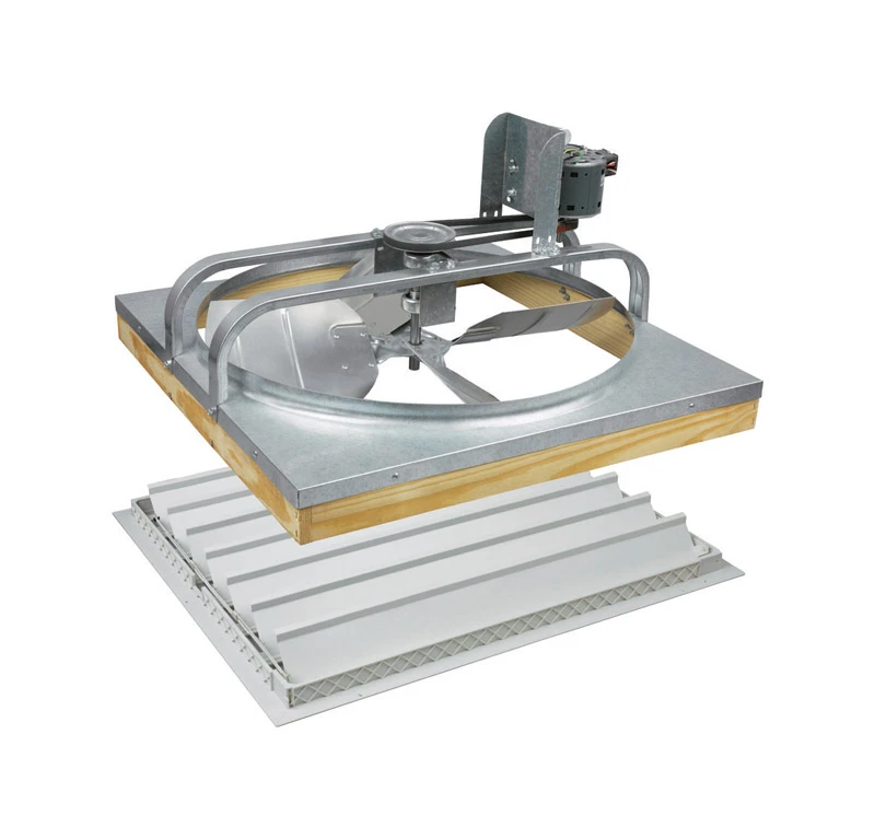 Whole House Attic Fan Belt Drive with Shutter 36 Inch